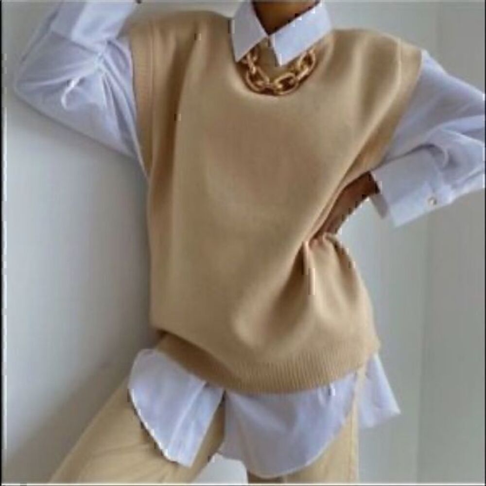 ZARA Padded Shoulder Top